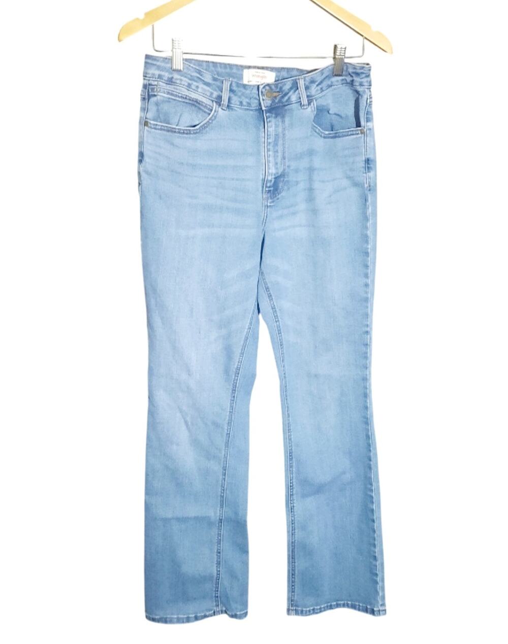Wrangler Womens High-Rise Light Wash Denim Finish Bootcut Jeans Size 10/30